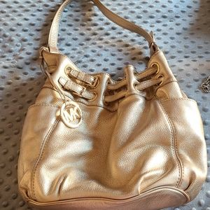 Michael Kors Gold Shoulder Bag